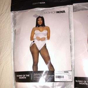 FASHION NOVA BUNNY OF THE MONTH COSTUME! SIZE L/XL